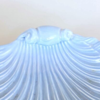 Vintage Blue Shell Soap Dish Shell Shaped - Image 3