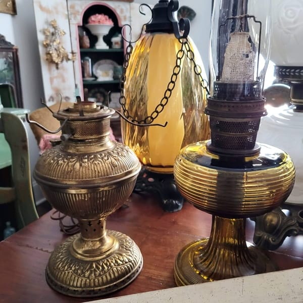 3 lamps found at an estate sale
