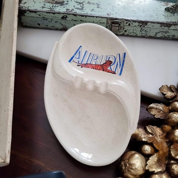 Vintage Auburn University ashtray found at an estate sale.